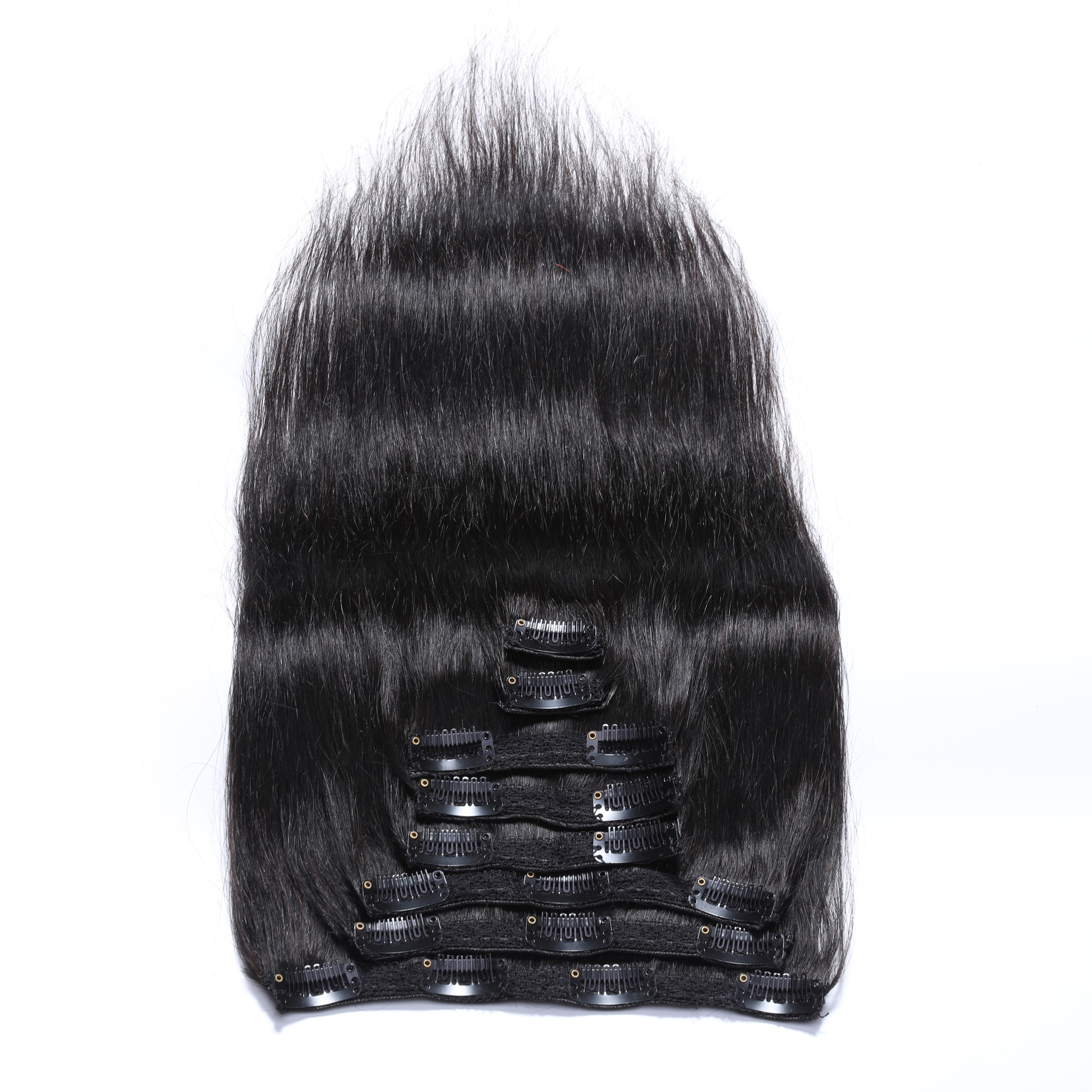 SPARK 100% Russian Human Remy Hair Clip ins Wholesale Invisible Seamless Clip in Hair Extension Human Hair