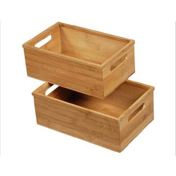 Bamboo multi-purpose storage box