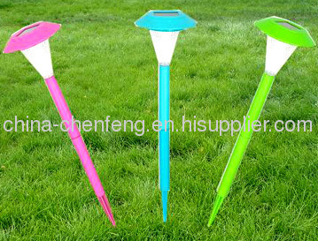Colorful Plastic Solar Garden Lamps?