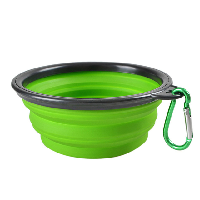 Free Sample Custom Foldable Silicone Pet Water Bowl Collapsible Travel Dog Bowl