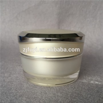 White acrylic cosmetic packaging jar