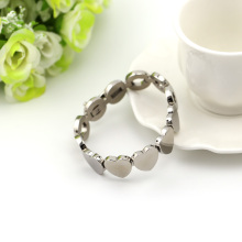 Link bracelet heart shape for loves