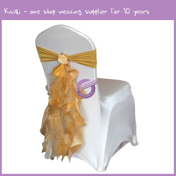 Colorful tafetta organza fabric chair sashes