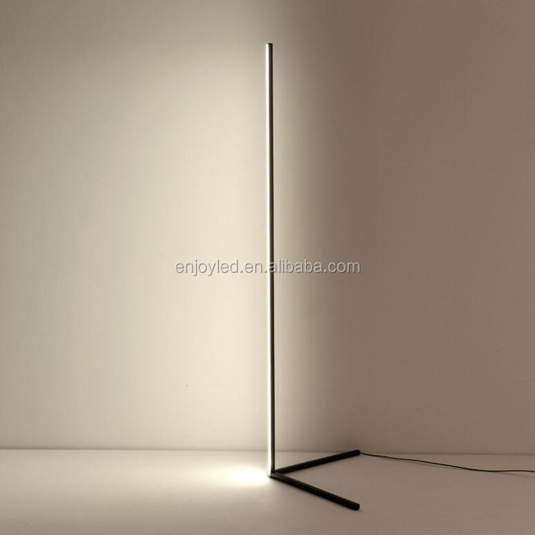 Modern RGB LED Corner Floor Lamp Indoor Decoration Simple Lamp Bedroom Living Room Colorful Minimalist Standing Lamp Lighting