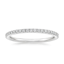 Stylish 14K White Gold Wedding Rings for Men