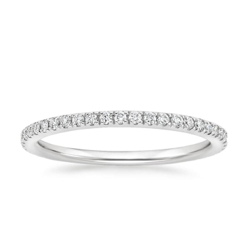 Stylish 14K White Gold Wedding Rings for Men
