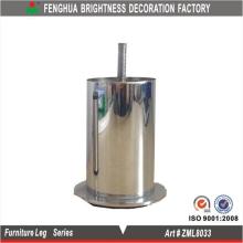 chrome metal screw sofa legs furniture tube legs