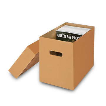 Corrugated Box with File Storage and Made of Corrugate Cardboards Material