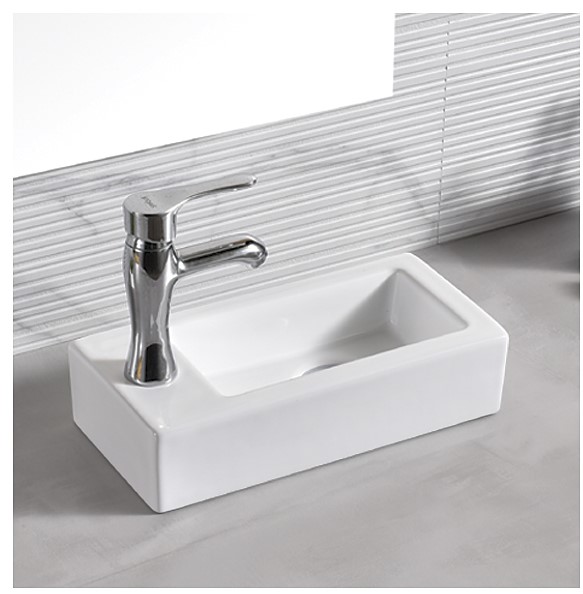 Small White Ceramic Furniture Basin