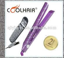 water transfer printing hair straightener with pouch
