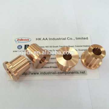 Precision custom size OEM made brass electric motor bushings