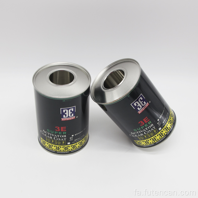 قوطی قلع روغن موتور خالی گرد سفارشی 1 لیتری