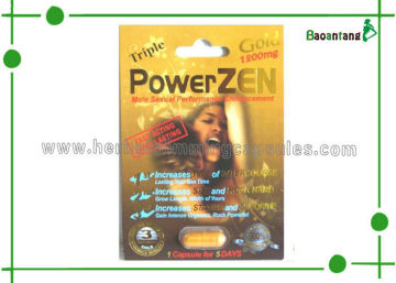 24 Pills Of Triple Powerzen Gold 1200mg - Powerzen Sex Pills , Herbal And Safe Sex Enhancement Pills/ Sex Enhancer