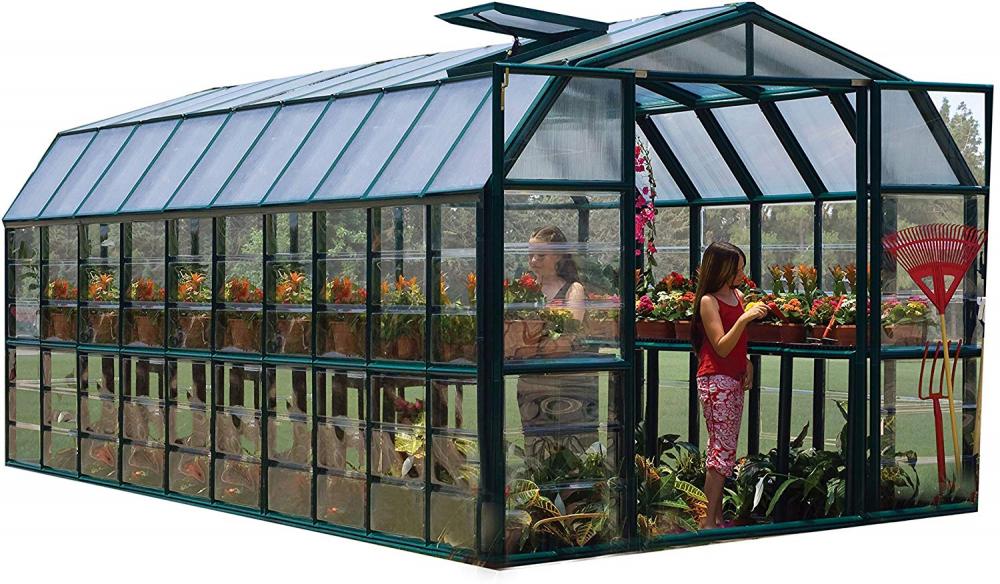 Pc garden greenhouse with plastic sheeting