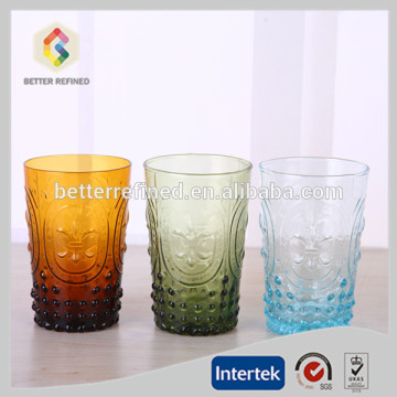 colored antique wine glasses