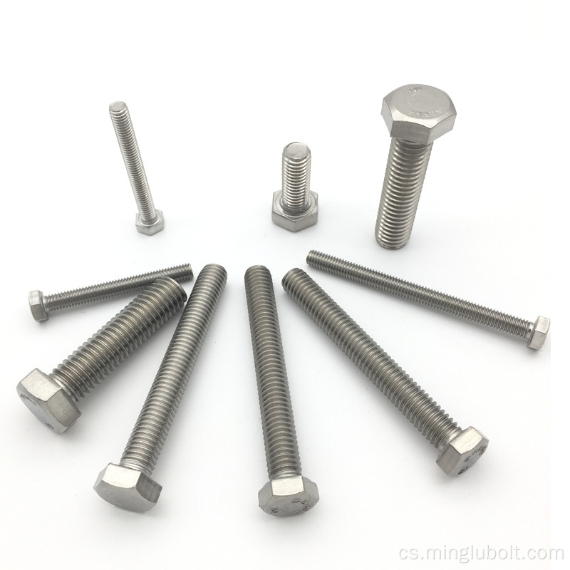 Nízká cena 304 316 HEX HEAD BOLT