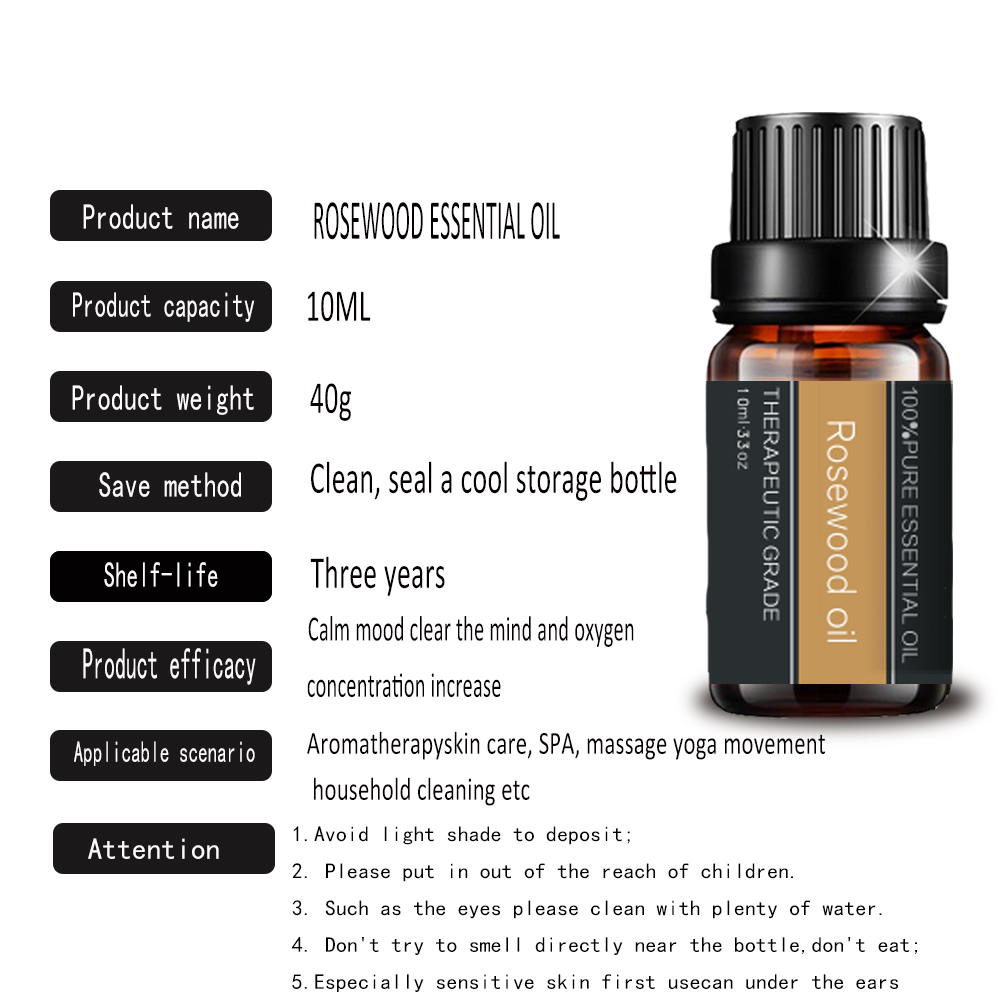 Penjualan Panas Organik Rosewood Essential Oil untuk Pijat