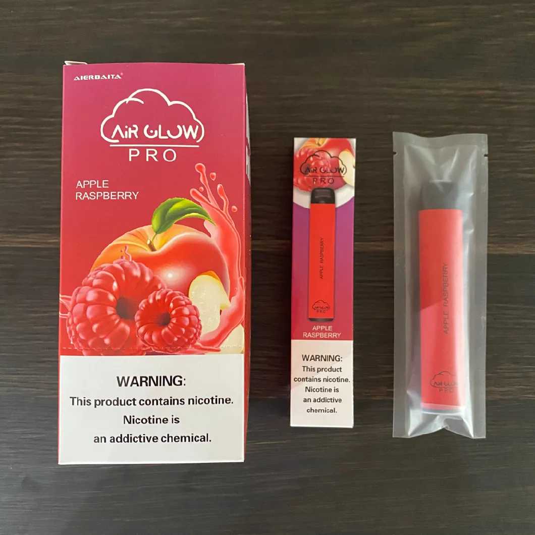 Air Glow PRO Disposable Vape Pen 1600 Puffs Plus E Cig with Best Battery and E Liquid