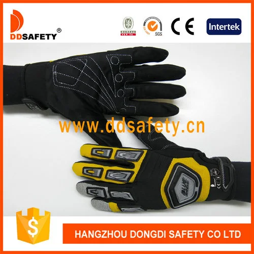 Black and Yellow Mountainbike Gloves