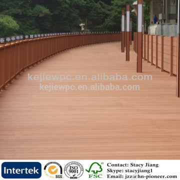 100% Recycled Wood Plastic Composite Outdoor Flooring Anti-UV WPC Deck