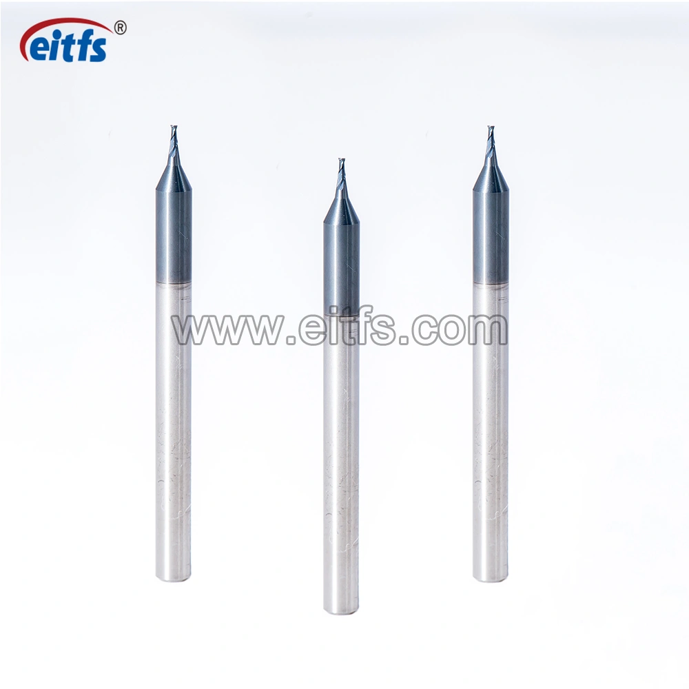 High Precision 2 Flute Spiral Flute High Hardness Micro End Mill