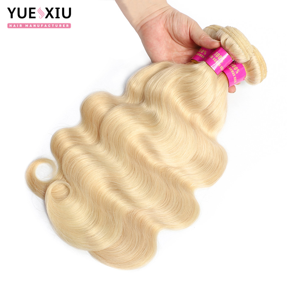 Unprocessed Wholesale Virgin Hair Vendors Body Weave 613 Blonde Virgin Human Hair Bundles With Closure