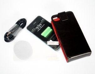 Black / Glossy White Fireproofing Materials1500mah Capacity Iphone 4 Extender Battery Case