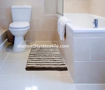 Shaggy Chenille Rugs Loop Pile Bath Mat