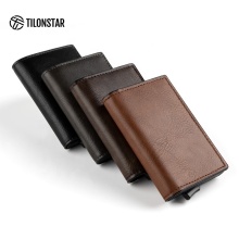 RFID Protected Metal Aluminum Leather Wallet: A Stylish Travel Companion