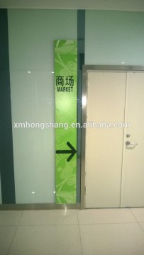 Acrylic passenger guide led sign