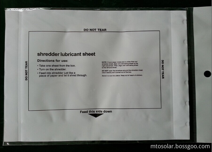 shredder lubricant sach