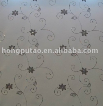 Spangle embroidery design of roller blind fabric