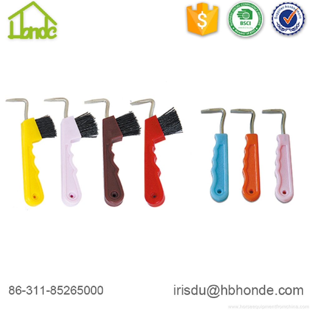 Colorful Horse Hoof Pick with Brush