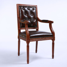 Classic Wooden Pink, Black, and White Wingback Armchair with Modern Soft Dinning Chairs and Armrests