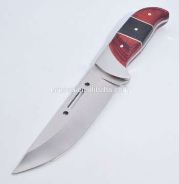 Climbing Knife Wooden Handle Hunting Knife Bowie Knife