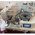 Máquina automática de coser con fijación de botón de mango