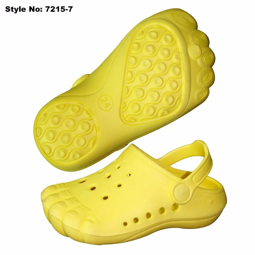 Cute Feet Shape Pink Clogs Sandals for Kids