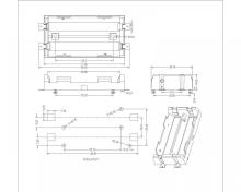 BBC-M-GO-A-18650-048P Dual Battery Holder For 18650 SMT