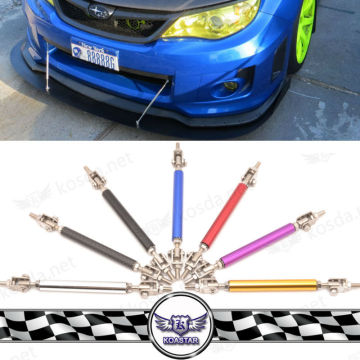 Universal front bumper lip support rod splitters rods, splitter solid rod ends, stainless bumper rod supports