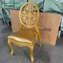 Plastic PP Resin Flower Luis Chair with Round Back for Wedding Events