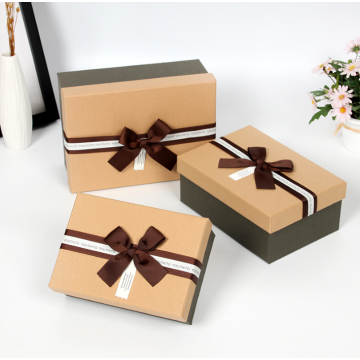 ロマンチックな蝶結びリボンチョコレート紙箱