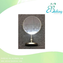 6"DOUBLE SIDE IRON MIRROR, ONE SIDE REGULAR, ONE SIDE 2X