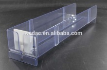 PVC shelf display pusher tray
