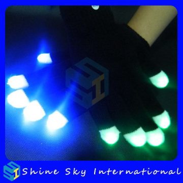 Designer Crazy Selling Lights Led Gloves Slow Color Morphing