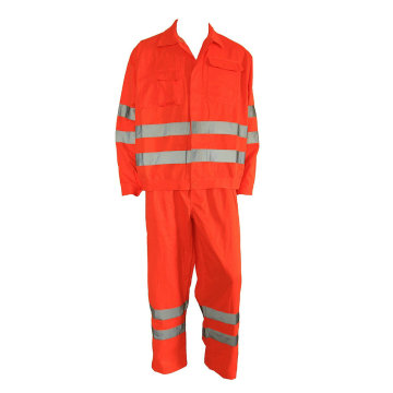 Orange Hi Vis Fireproof Work Suit