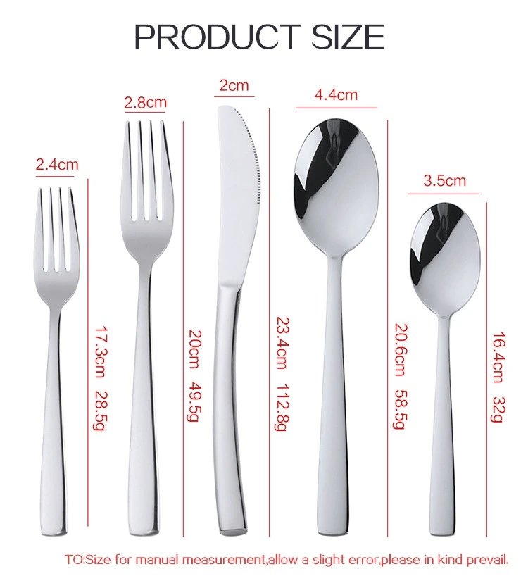 Portable 5PCS Stainless Steel Tableware Set