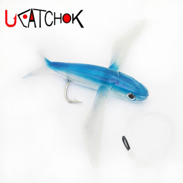 Artificial Soft Faked Flying Fish Lure/Bait Without Hook