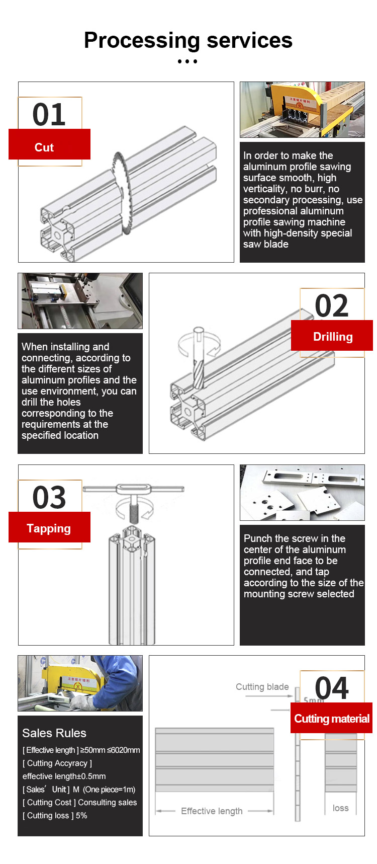 modular system 6063 t5 4040 black silver anodized t slot aluminium profile extrusion for pergola gazebo