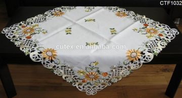 100% Polyester Hand Embroidery Banqueting Table Cloths