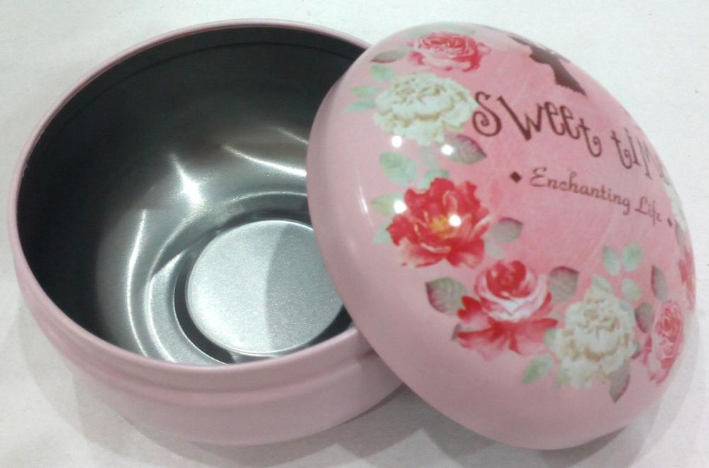 Runde Pink Elk Candy Tin Box